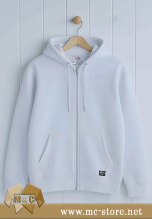 ŞARDONLU 3 İPLİK KAPŞONLU FERMUARLI SWEATSHİRT